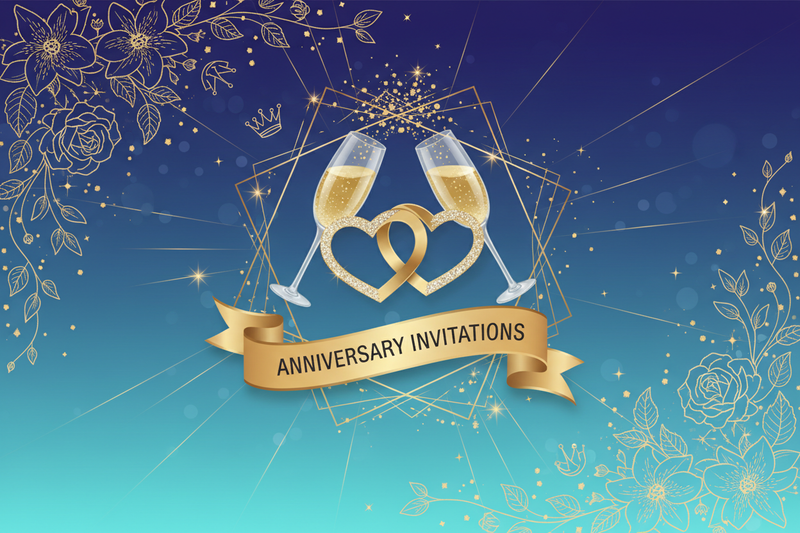 Anniversary Invitation Digital Template