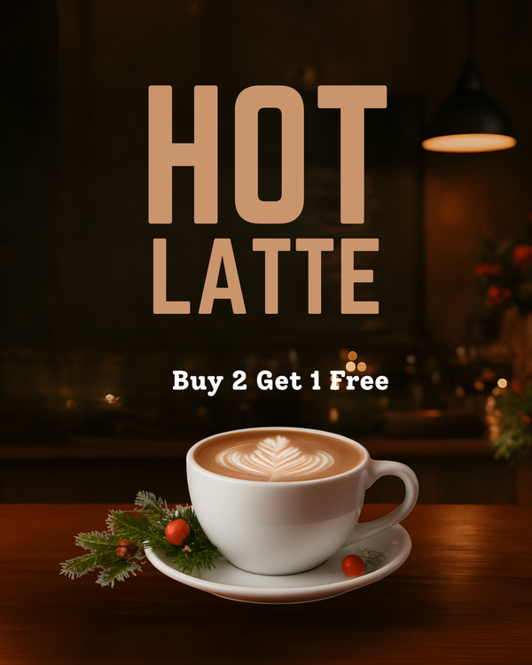 Hot Latte Promo Social Media Design