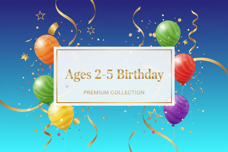 2-5 Age Birthday Invitations