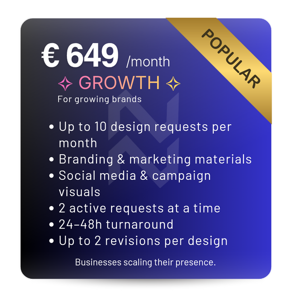 Growth Brand Design Subscription