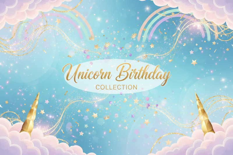 Unicorn Birthday Invitations
